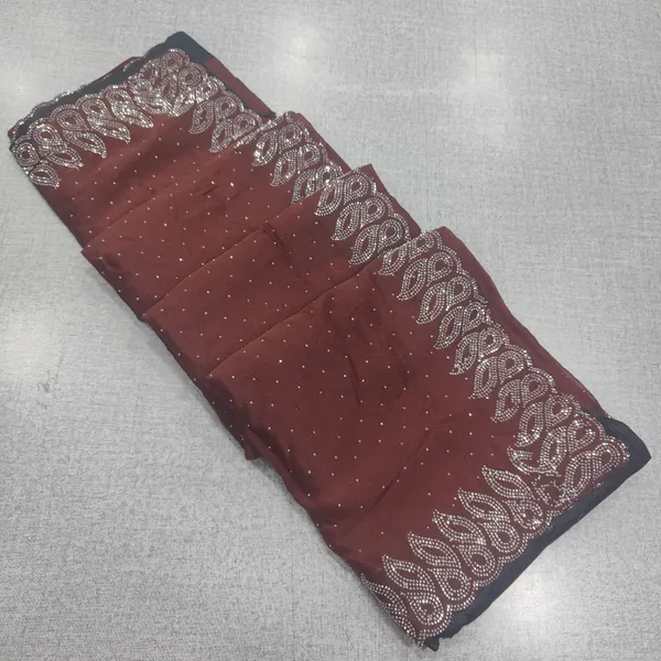 Premium Soft Shiny Silk Saree with Stone Work | SR275